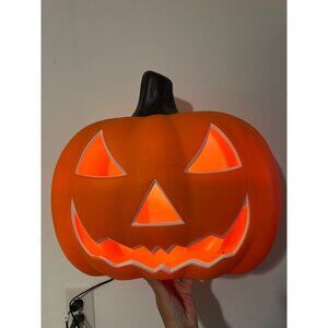 Vintage Gemmy Light-Up Jack-O-Lantern Halloween Decor